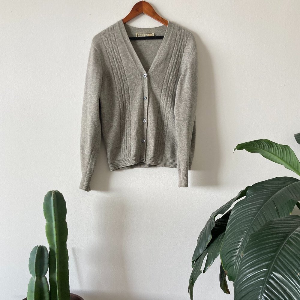 Vintage Harrods Cashmere Cardigan